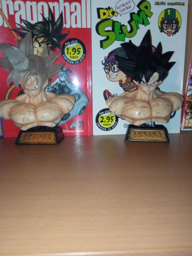 figuras cabezas de dragón ball Goku