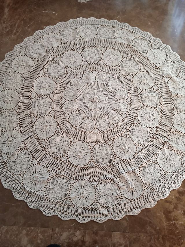 Tapete de ganchillo.