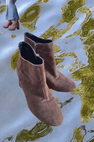 Botines de cuero marrones de Gloria Ortiz de segunda mano por 32 EUR en  Barcelona en WALLAPOP