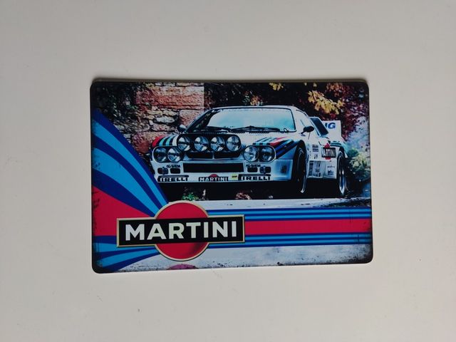 cartel metálico lancia Delta Martini