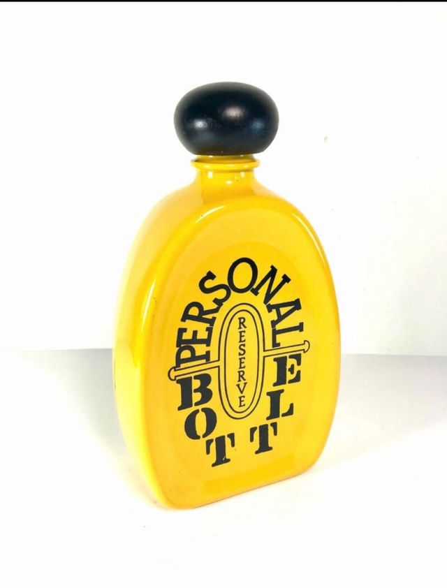 Licorera vintage de diseño Italiano 750ml amarillo