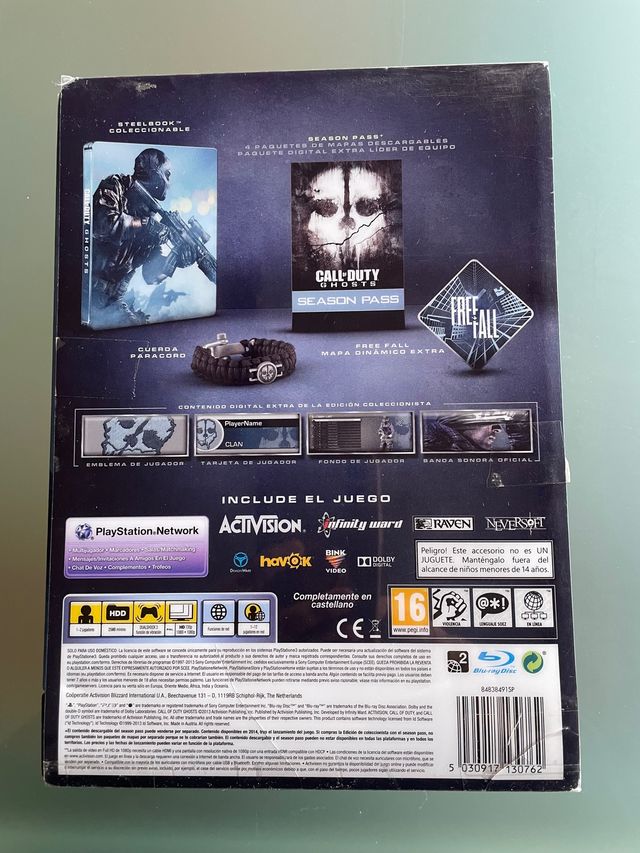 CALL OF DUTY GHOST EDICIÓN COLECCIONISTA + Regalo