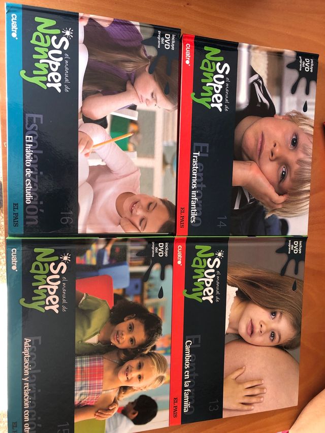 Coleccion EL MANUAL DE SUPER NANNY libros + Dvds