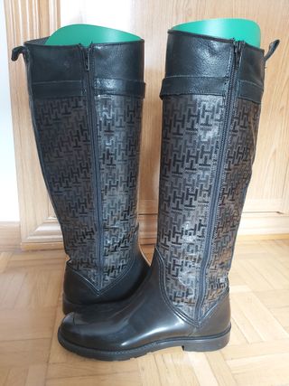 Mujer Plataforma Botines Ciclista Obrero Botas Cadenas Botas de Combate |  eBay
