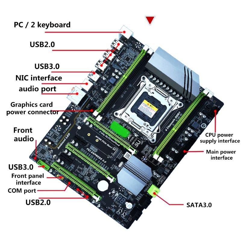 Placa Base x79T + Xeon E5 2689 to 3.6GHz + 16g ram afbeelding 7