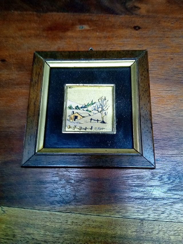 Copia quadretti laminato in foglia oro