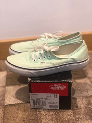 Vans Authentic verde agua de segunda mano por 18 EUR en Oviedo en WALLAPOP