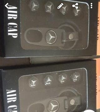 llavero Mercedes llave + 4 Tapones rueda Mercedes