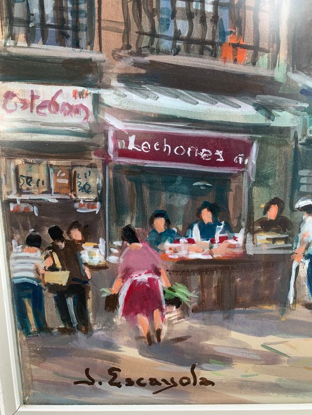 ACUARELA MERCADO BARCELONA DISPONIBLE !