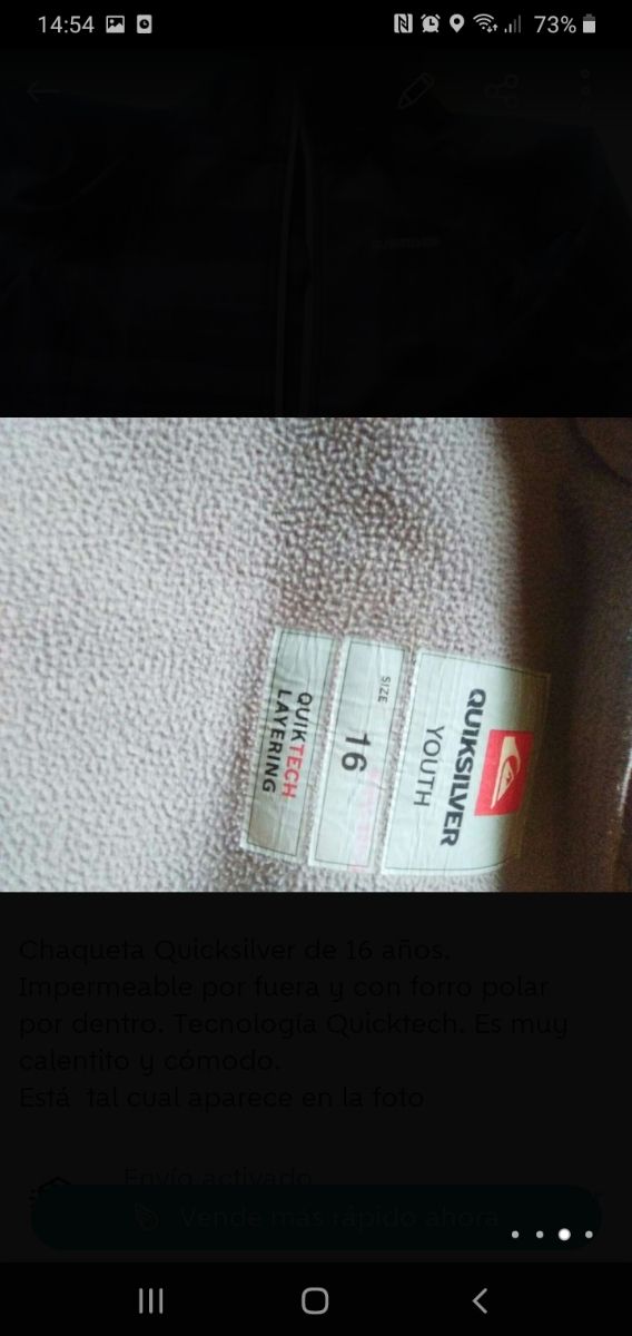 Chaqueta quicksilver