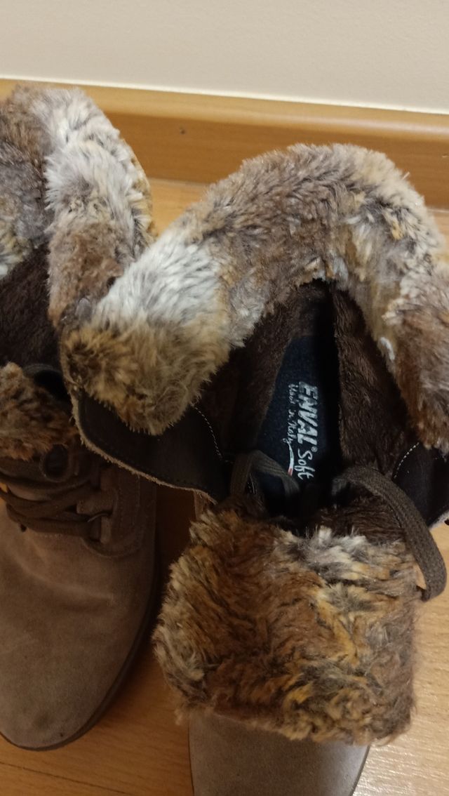 Botines gris ante / nobuck