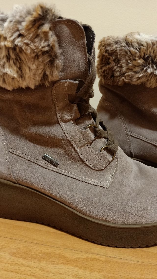 Botines gris ante / nobuck