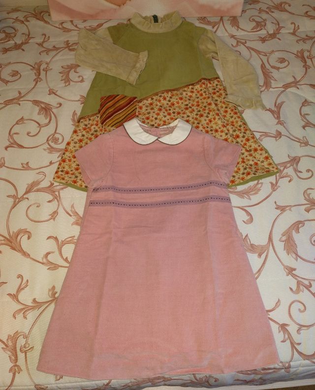 5 vestidos invierno a 15 eur. T 18-24 meses