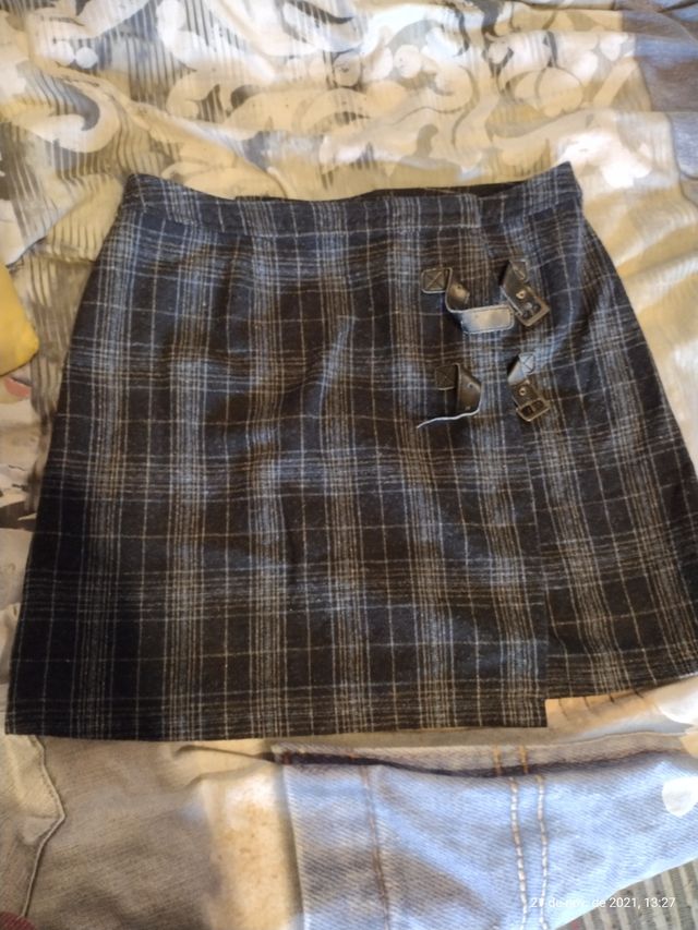 minifalda cuadros invierno