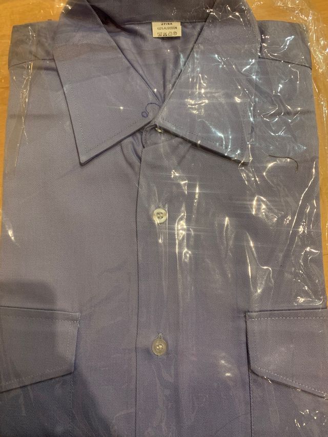 Camisa trabajo manga larga talla 37/38