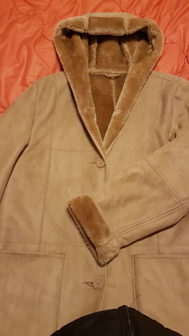 abrigo de mujer de borrego