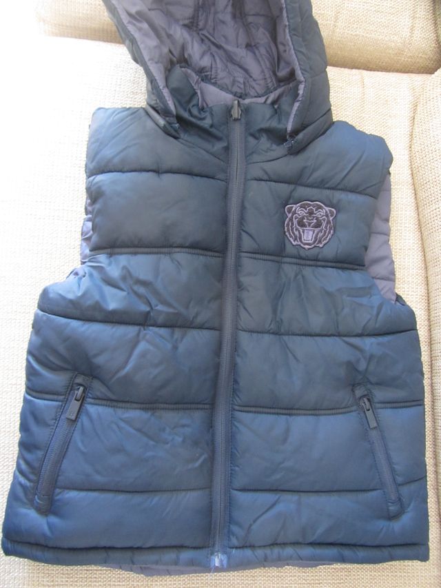 Chaleco reversible azul niño 7/8 años Corte Ingl