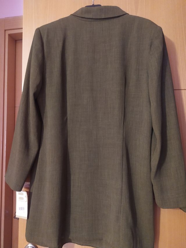 chaqueta verde caqui talla 46