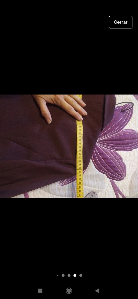 chaqueta burdeo talla 40