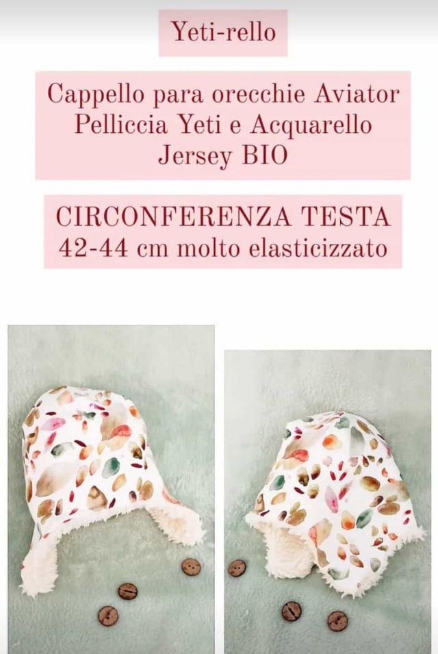 cappellino con paraorecchie unisex