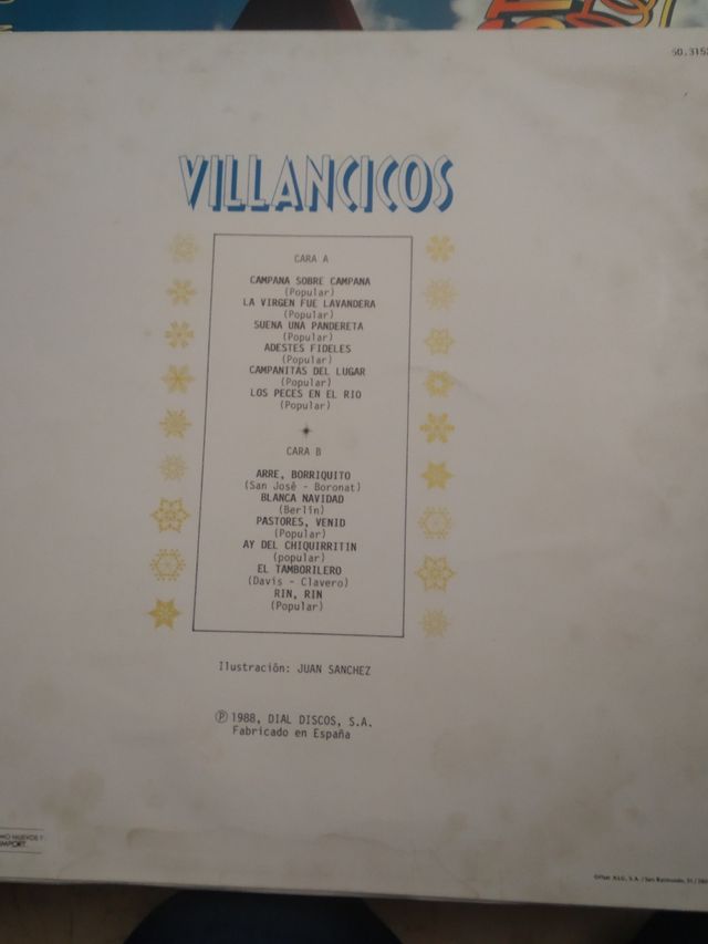 disco de VINILO villancico de Navidad