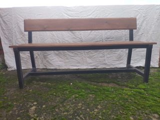Banco de madera exterior de segunda mano en WALLAPOP