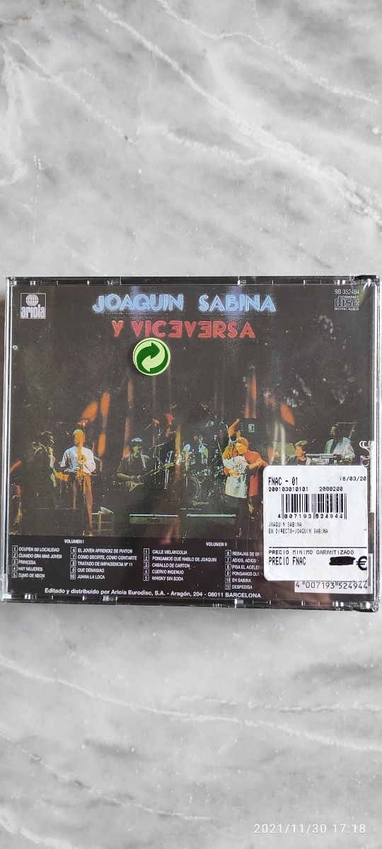CD(2) 
Joaquín Sabina y Viceversa
