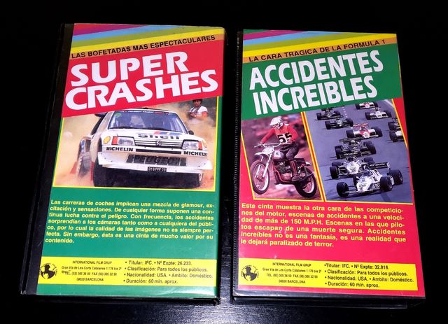 2 VHS Fórmula 1 Vintage