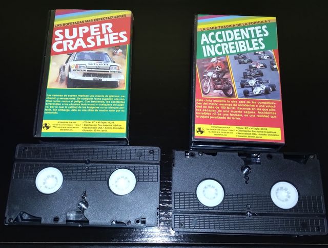 2 VHS Fórmula 1 Vintage