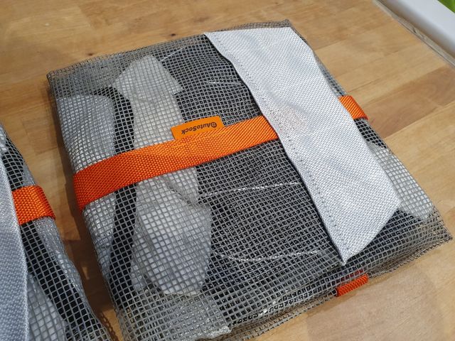 cadenas nieve de tela