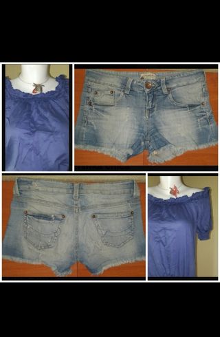 36\\/38 El corte Inglés, Bershka, conjunto mujer de segunda mano por 12 EUR  en Sutullena en WALLAPOP