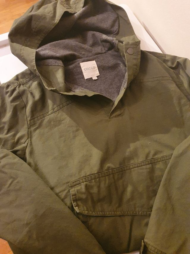 Sudadera o canguro verde caqui Gocco talla 11-12