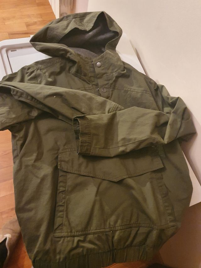 Sudadera o canguro verde caqui Gocco talla 11-12