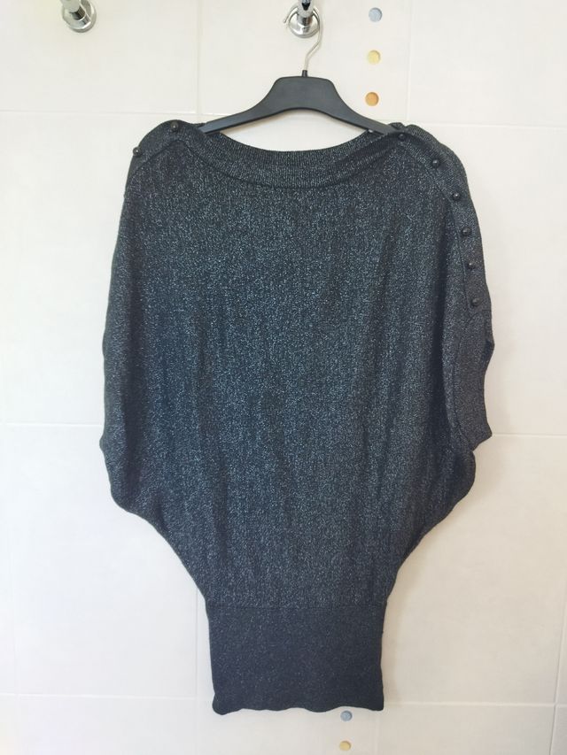 Blusa brillante de fiesta talla L