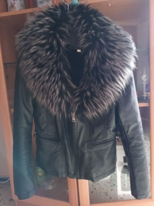 Cazadora polipiel talla L