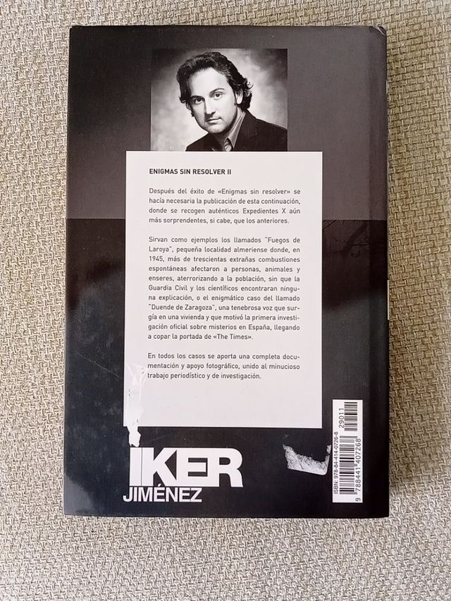Enigmas sin resolver II..Iker Jiménez