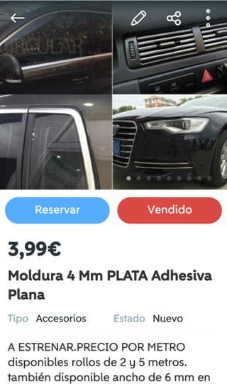 Moldura Decorativa Coche Interior Exterior Llantas