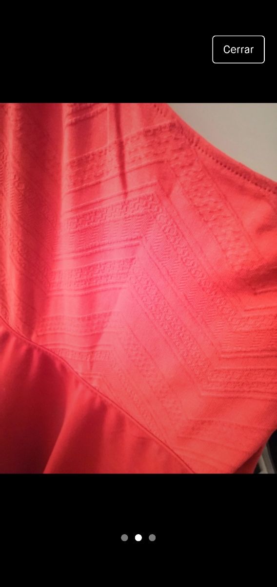 vestido rojo una manga