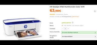 HP DeskJet 3700 All-In-One Series de segunda mano por 45 EUR en La Mojonera  en WALLAPOP