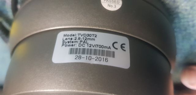 Cámara CDT domo 2Mpx