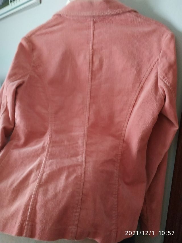 Blazer de veludo cotelê ajustado