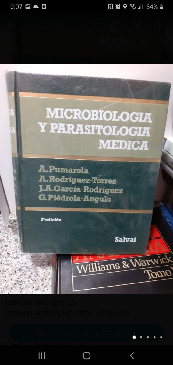 Microbiología y parasitología médica. PUMAROLA