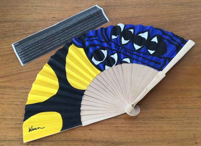 Colección abanicos Fórum Barcelona en sus cajas