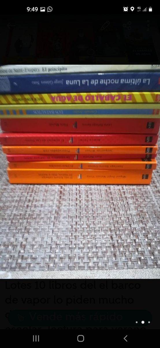 lote de libros del barco de vapor