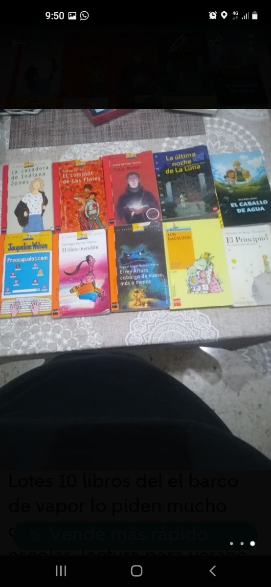 lote de libros del barco de vapor