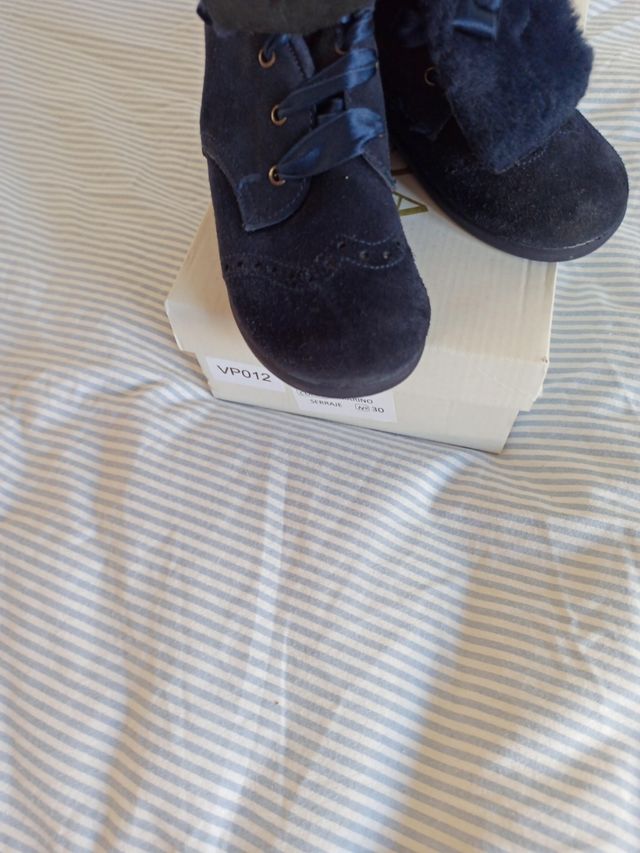 Botitas unisex nilos, ante, azul marino