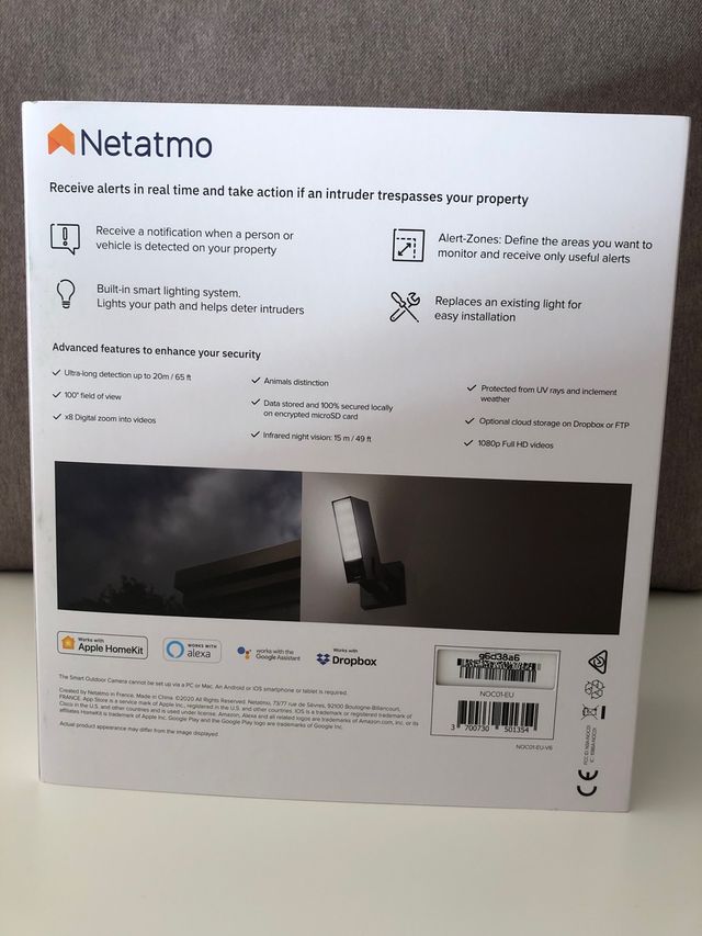 Cámara de vigilancia exterior NETATMO