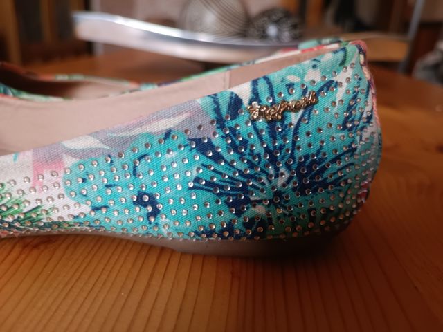 bailarinas tela Refresh flores