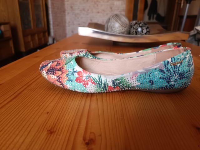 bailarinas tela Refresh flores