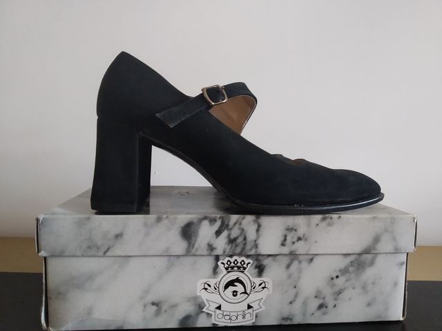 zapatos tacón negros